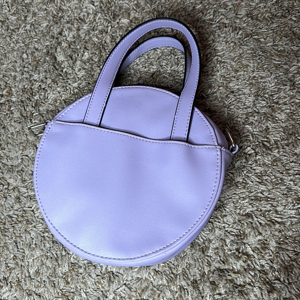 circle purple mini bag